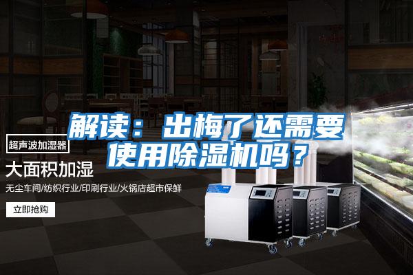 解讀：出梅了還需要使用除濕機嗎？