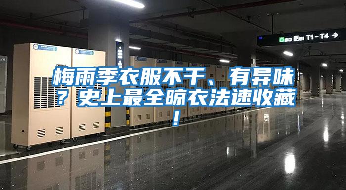 梅雨季衣服不干、有異味？史上最全晾衣法速收藏！