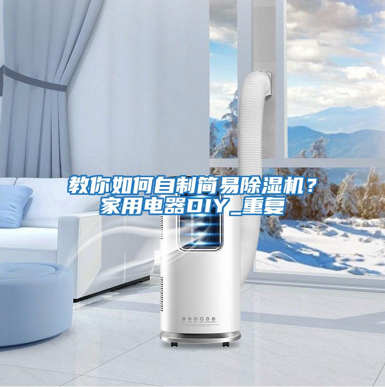 教你如何自制簡易除濕機？家用電器DIY_重復