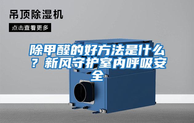 除甲醛的好方法是什么？新風(fēng)守護(hù)室內(nèi)呼吸安全