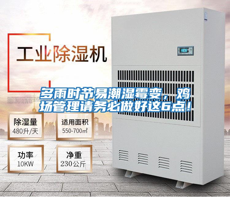 多雨時(shí)節(jié)易潮濕霉變,雞場(chǎng)管理請(qǐng)務(wù)必做好這6點(diǎn)!