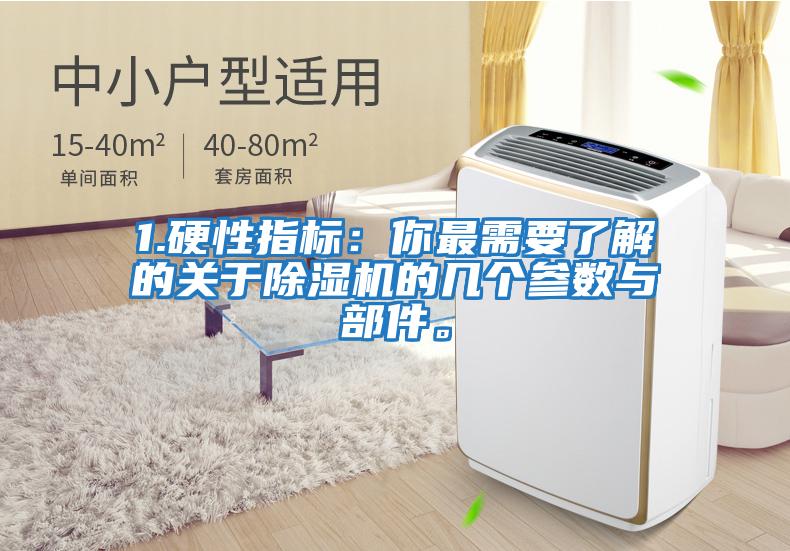 1.硬性指標(biāo)：你最需要了解的關(guān)于除濕機(jī)的幾個參數(shù)與部件。