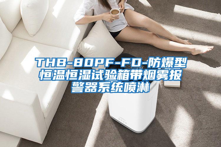 THB-80PF-FD-防爆型恒溫恒濕試驗箱帶煙霧報警器系統噴淋