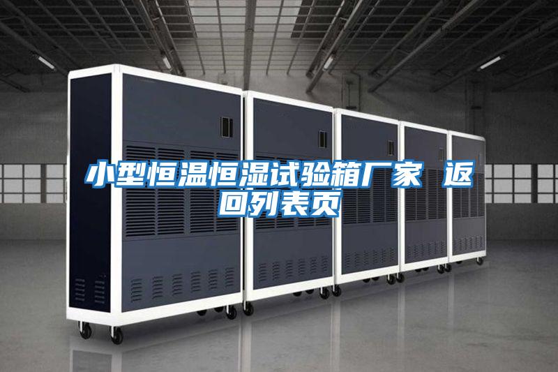 小型恒溫恒濕試驗(yàn)箱廠家 返回列表頁(yè)
