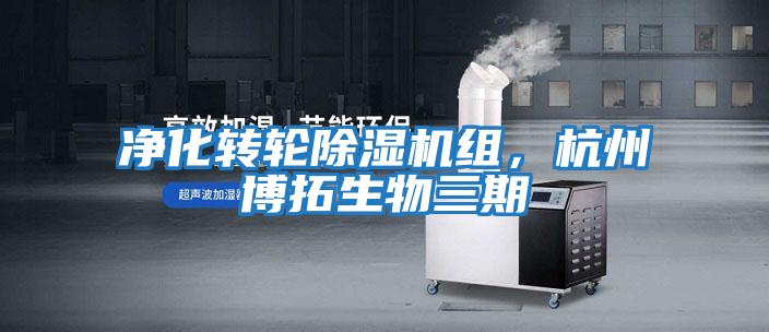 凈化轉輪除濕機組，杭州博拓生物三期