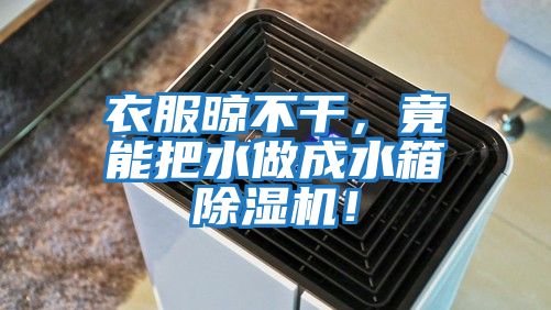 衣服晾不干，竟能把水做成水箱除濕機！