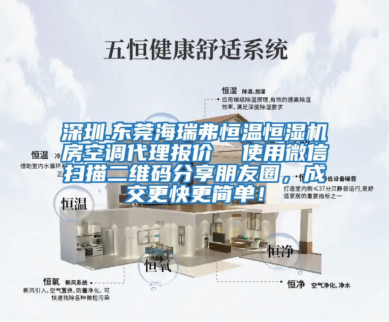 深圳.東莞海瑞弗恒溫恒濕機房空調代理報價  使用微信掃描二維碼分享朋友圈，成交更快更簡單！