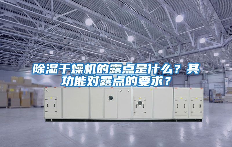 除濕干燥機(jī)的露點(diǎn)是什么?其功能對露點(diǎn)的要求?