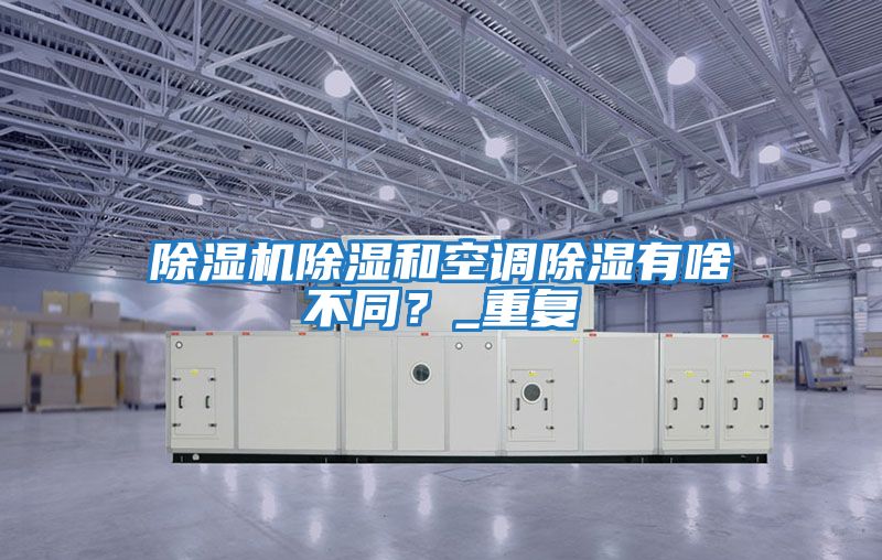 除濕機除濕和空調除濕有啥不同？_重復
